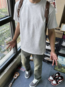 Cool Light Grey Dapper T-Shirt Slim