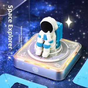 Technology Styled Space Astronaut 3D Paper Cut Calendar