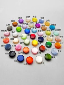 Color Pearl Dark Lacelock Anti-Organic Glass Shirt Button round Button Baby Sweater Hand Sewing Decoration Small Buckle