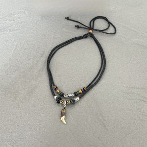 สร้อยคอชาย ดีไซน์ลูกปัดสไตล์วินเทจ โซ่กระดูกหมากรุก โซ่กระดูกหมากรุกแบบไขว้ โซ่กระดูกหมากรุกแบบหัวเข็มขัด โซ่กระดูกหมากรุกแบบฮิปฮอป เครื่องประดับแฟชั่น