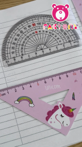 RULER 4 SET SPACE DINO UNICORN 20CM STATIONERY SCHOOL GFT00006 GFT00007 GFT00008