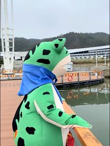 *COSPLAY*ชุดกบ ชุดเครื่องแต่งกายตุ๊กตากบ ชุดมาสคอตเสื้อผ้าแสดงบทบาทชุดเครื่องแต่งกายตุ๊กตากบ ชุดกบเป่าลม ชุดกบพองลม