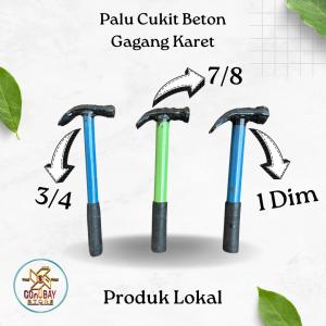 Palu Cukit Beton Getok Paku Gagang Karet Anti Slip Kuat dan Tahan Lama