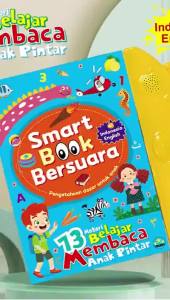 Smart Book Bersuara Indonesia Inggris: Mainan Anak Buku Edukasi Belajar 13 Materi 20 Lagu
