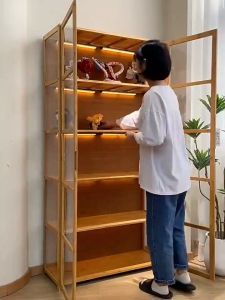 🔥พร้อมส่ง🔥ตู้โชว์ ตู้กระจกโชว์ใส 5ชั้น 60*32*172 ตู้โชว์กระจก ตู้โชว์กระจ กใส ตู้โชว์วางของ ตู้โชว์โมเดล ตู้โชว์อะคริลิค ตู้หนังสือ ตู้โชว์ที่มีบานประตูใส ตู้กระจกทนทาน พื้นผิวเงา ทำความสะอาดง่าย