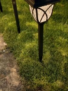 โคมไฟโซล่าเซลล์ โคมไฟทรงญี่ปุ่น ไฟปักสนาม ไฟLED ใช้พลังงานแสงอาทิตย์ กันน้ำ ทนแดด ติดตั้งง่าย ระบบปิด-เปิด อัตโนมัติ ราคาโรงงาน IP 65