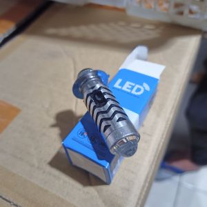 Lampu depan motor LED 2 warna universal bebek dan matic