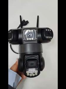 Camera IP Wifi Ngoài Trời 10K 20MP 4 Ống Kính 4 Màn Hình Zoom 16X 6K 12MP Giám Sát Video Không Dây Bảo Vệ An Ninh CCTV Với Tính Năng Chống Nước