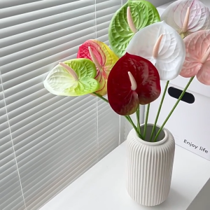 Artificial Anthurium Flower Flamingo Flowers for Office Home Garden Decoration | Bunga Anthurium Bunga Hiasan Rumah Meja