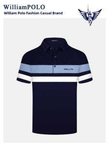 WILLIAMPOLO | Áo Polo Cotton Chống Khuẩn Tay Ngắn Sọc