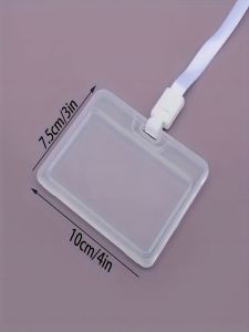 Horizontal Durable Transparent ID Card Holder Ensure the Safety of Your Bank Credit Card and ID!