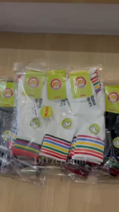 ถุงเท้าลายรุ้ง 6คู่ ลายลาย ถุงเท้า Freesize 34-44