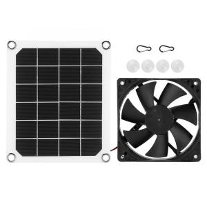 Quạt Thông Gió Năng Lượng Mặt Trời Elegeek Mini 3W/5W/10W Sử Dụng Tấm Pin Mặt Trời Dùng Cho Chuồng Chó Chuồng Gà Nhà Di Động Nhà Kính - Tiết Kiệm Năng Lượng