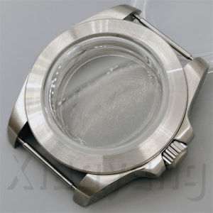 Vỏ Đồng Hồ Lặn Bằng Thép Không Gỉ Đánh Bóng 40mm Với Kính Vòm AR Màu Xanh Và Viền Cố Định Tương Thích Với Bộ Máy NH34 NH35 36 ETA2824 PT5000