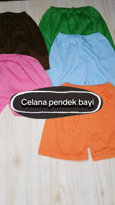 1 LUSIN celana pendek anak 1th POLOS DITO