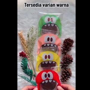 [10 PCS] Plastik Cookies Monster | Plastik kue | Plastik Permen Karakter | Kantong Kemasan Kue Biskuit Cookies