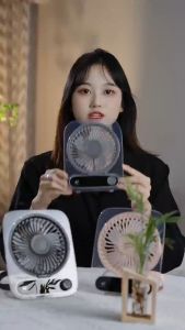 2025 USB Portable Desk Fan 199 Speeds Adjustable Desktop Fan Ultra-Thin with Digital Display and Night Light 180° Foldable Wall-Mounted Silent Mini Fan 3000mAh Rechargeable USB Fan with Aromatherapy for Home/Travel/Desk Top/Office/Bedroom