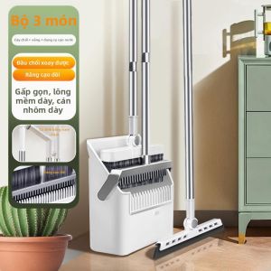 Chổi Hót Rác Nhựa Dày Cỡ Lớn Gấp Được Chống Gió Gia Đình