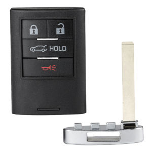 KEYECU FCC ID: NBG009768T 315MHz ID46 Chip Keyless Smart Remote Key Remote Key Fob for Cadillac SRX 2010-2014 ATS XTS 2013-2014