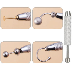 EVISPOL 1Pc Four Claws Bead Pick-up Tool Diamond Gem Prong Holder Tweezer Body Piercing Jewelry Grabber Catcher Sprinkle Pen