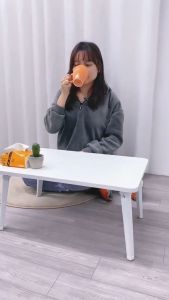 Bàn Học Bàn Làm Việc Chân Vuông Gấp Gọn Có Khe Cắm Ipad Hiện Đại - GP154