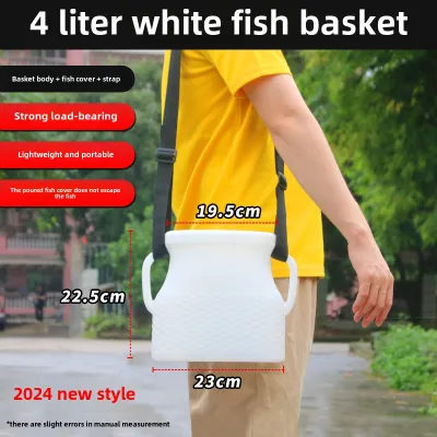 Upgraded Plastic Fish Basket Fish Protector Woven like Bamboo Yellow Croaker Live Carp Fishing Seafood Net Basket Fish Barrel
