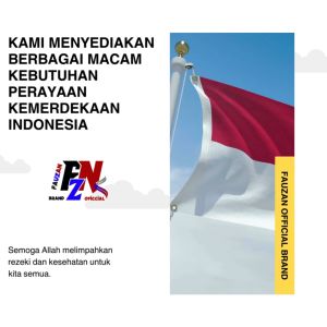 Bendera Flag Putih Biru Merah Poliester Peles (3m)