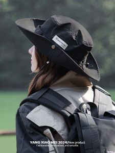 Western Denim Hat Mens and Womens Outdoor Hiking Camping Alpine Cap Summer Big Brim Sun Protection Fishing Sunshade Fisherman Hat