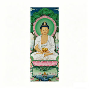 VIKAMA Phật Thangka Tấm Thảm Tây Tạng Treo Tường Trang Trí Cho Phòng Ngủ Phòng Khách Ký Túc Xá Tâm Linh Nhà Trang Trí Hình Chữ Nhật Polyester