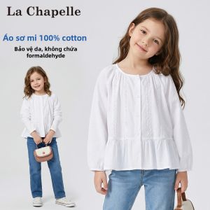 puella kids | Áo Blouse Dài Tay Cotton Cho Bé Gái