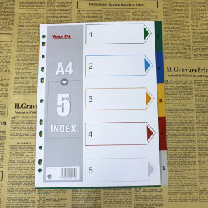 Numbered Colored Index Pages 11 Holes PP