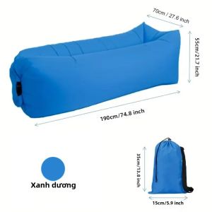 Ghế Sofa Bơm Hơi Siêu Nhẹ Di Động Gấp Gọn Kiểu Gối Lười Dùng Làm Túi Ngủ Giường Ngủ Ngoài Trời Đồ Nội Thất Ngoài Trời