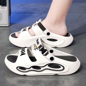 Mens Outdoor Summer Sandals Anti-Slip Wear-Resistant Beach Shoes Comfortable Faux Leather Slippers Casual Sporty Style