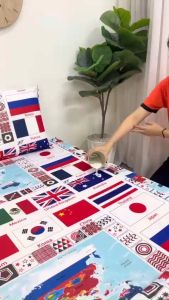 Ga Chống Thấm Cao Cấp PT Mẫu Họa Tiết Lá Cờ