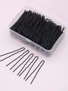 Black U-Shaped Hairpin Hair Clip Hairpin Bun Headwear Thickened U-Shaped Hair Clip for Women Hair Accessories Hairgrips