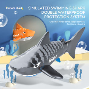 Mini Diving RC Shark Waterproof RC Boat Shark Infrared Controlled Water Toy Remote Control Boat Gift Boys Girls