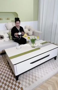 Taplak Meja Ruang Tamu Anti Air Tahan Panas/Alas Meja Makan Anti Minyak/Taplak Meja Tamu Aesthetic/Taplak Meja Premium