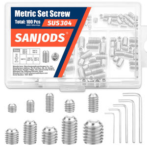 Bộ 100 Ốc Vít Đa Năng M3-M8 Kèm Chìa Lục Giác Ốc Vít Trụ Inox 304 Dùng Cho Tủ Bếp Phụ Kiện Núm Vặn Vòi Nước