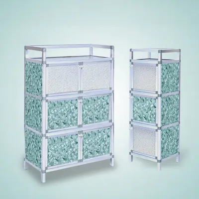 JINTONGCAIZI | Tủ Bếp Lưu Trữ Đa Năng Nhôm