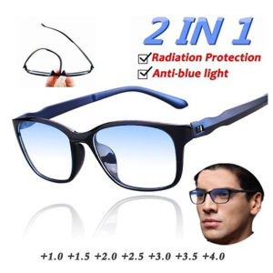 FG Anti Blue Light Reading Glasses Men Women TR90 Computer Glasses With Grade +1.0 To +4.0 Anti Radiation Eyeglasses