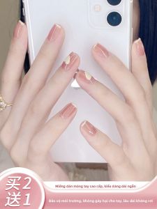 MONLEYTA | Nhựa giả móng tay thời trang có thể mang theo mùa hè 2025 mới cao cấp ngắn vừa dài trong suốt kiểu Pháp