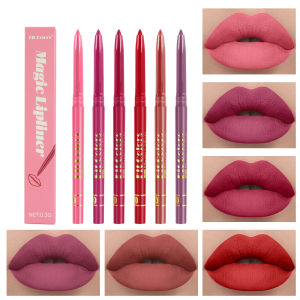 Son Môi Lì 6 Màu Không Dính Lâu Trôi Dưỡng Ẩm Dễ Tán Trang Điểm Môi