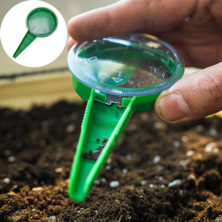 1 Pcs Seed Dispenser Garden Tool Adjustable 5 Sizes Seeder Sower Flower Plant Grass Seeds Planter