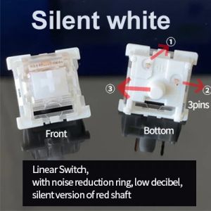 Outemu Switches Mechanical Keyboard Black Blue Brown Red Key Switch 3Pin Dustproof Linear Tactile Clicky Silent For MX Switch