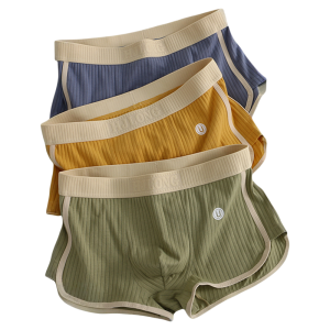 JIAZINI | Mens Summer Thin Cotton Loose-Fit Boxer Briefs
