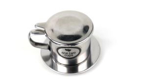 One Two Cups Filter Kopi Vietnamese Coffee Drip 180 ml - LC1 - Silver