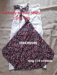 váy chống nắng vải lụa 2 lớp mặc được 2 mặt cột dây eo bao nhiêu củng vừa hoác dán rộng 115 x100 cm
