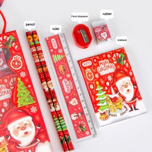6Pcs/Set Cartoon Capybara Pencil Stationery Set Eraser Pencil Sharpener Children Student Stationery Supplies 2025 NEW