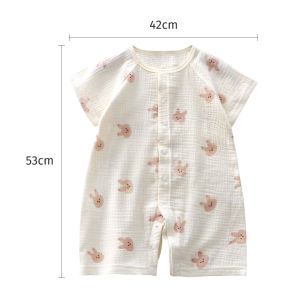 Romper for Baby Boy/Girl Gauze Cotton Onesies for Baby Crawling Clothes Breathable & Soft Onesies Class A 0-18M