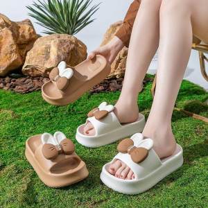Adorable Women's Slippers: Home & Outdoor Universal Thick Bottom Wear-resistant Anti-slip Summer Flip Flops